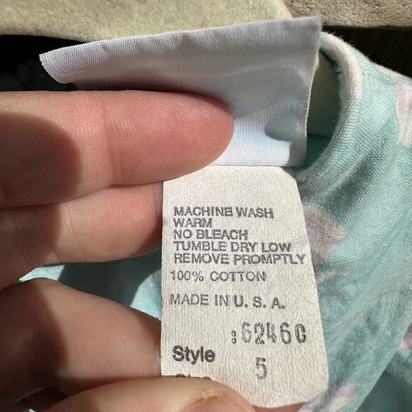 Vintage The Childrens Hour by‎ Jan Briggs Dress Girls Size 5 Puff Sleeve Floral - Picture 8 of 8